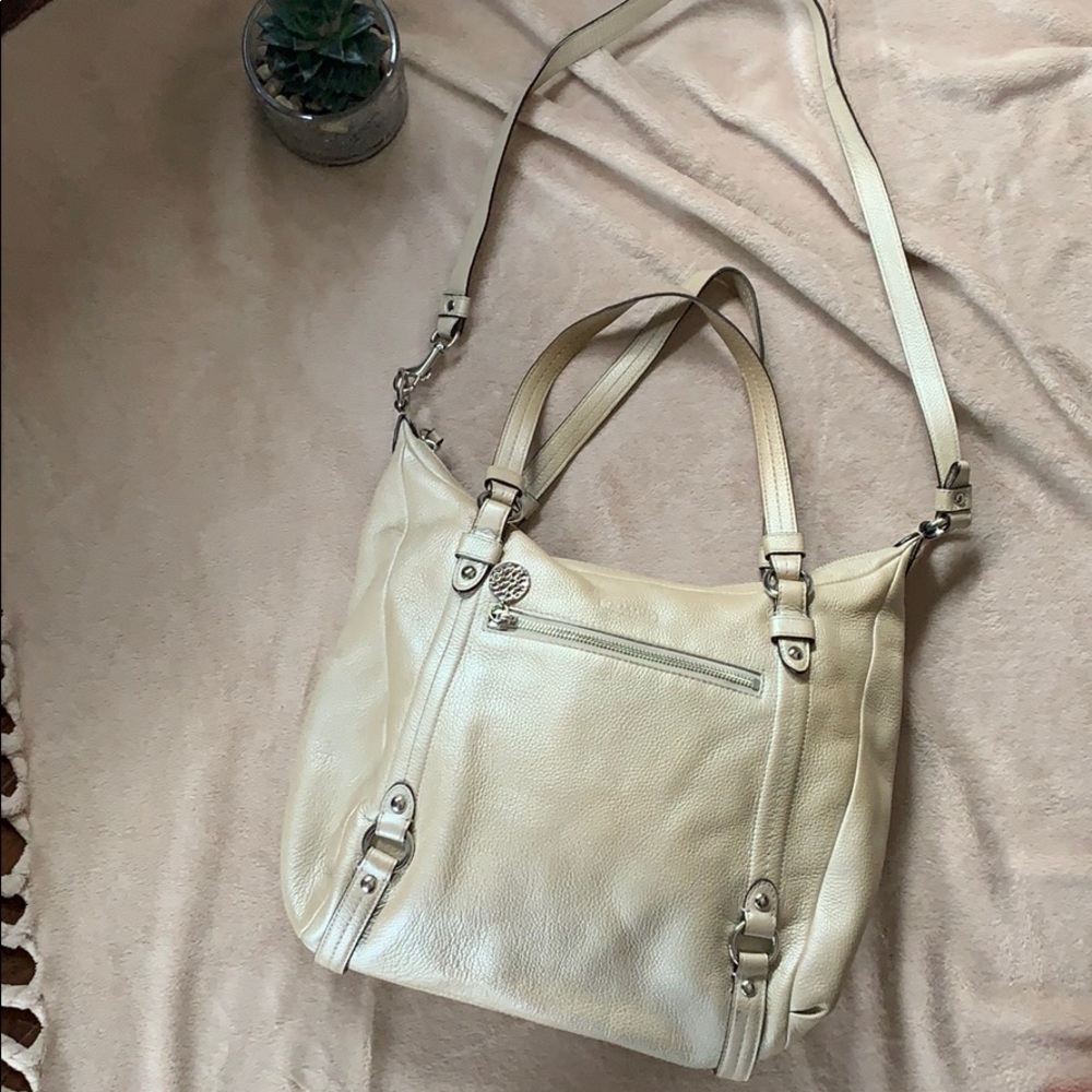 Coach purse in unique creamy white pearl colour